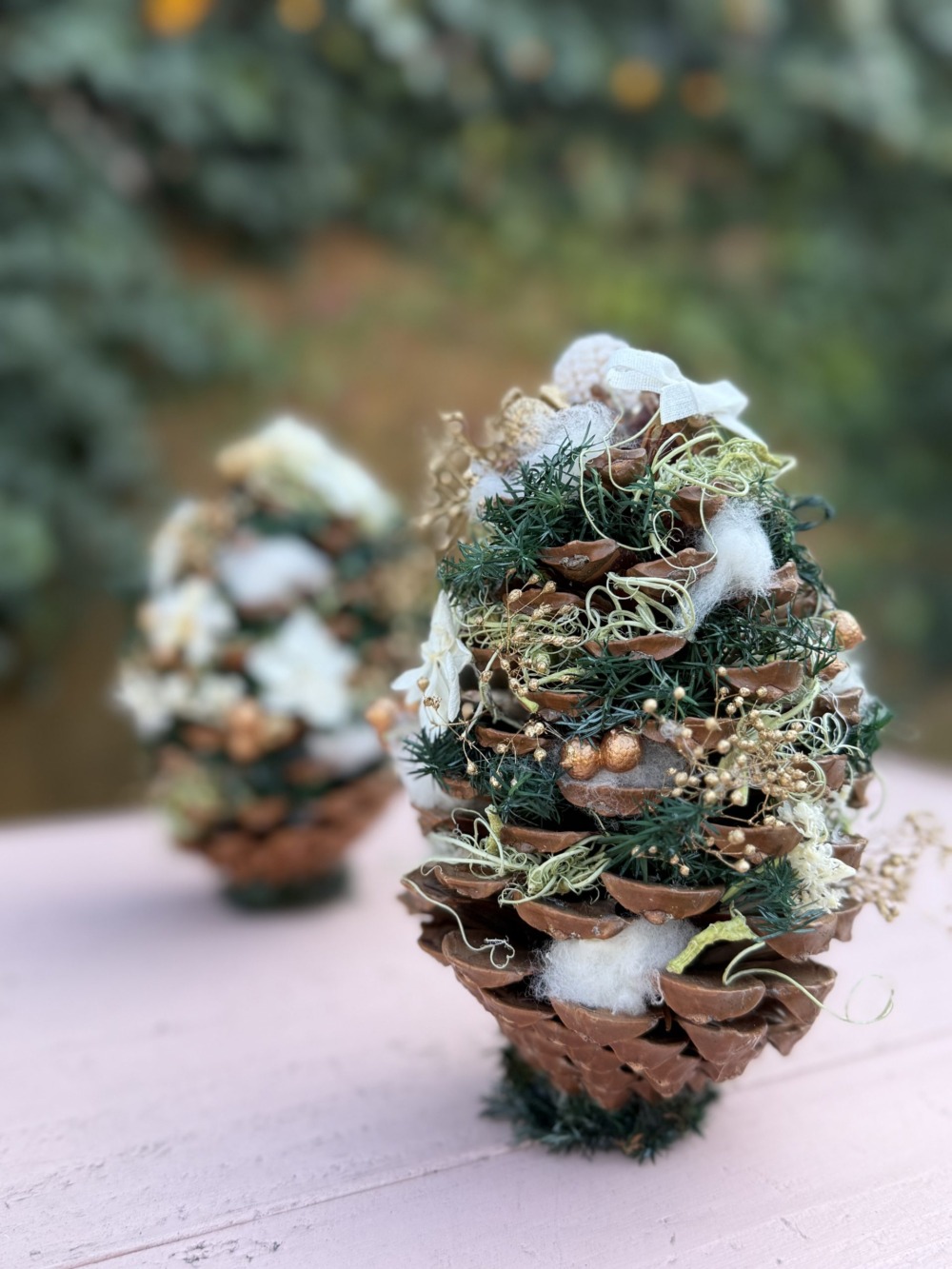 ほっこりかわいい♡まつかさツリー🌲